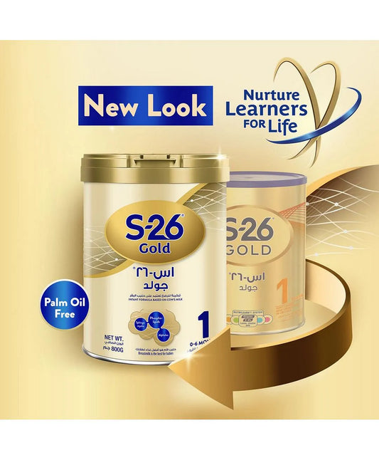 S26 Gold Stage 1 0-6M Starter Infant Formula for Babies 800g S26