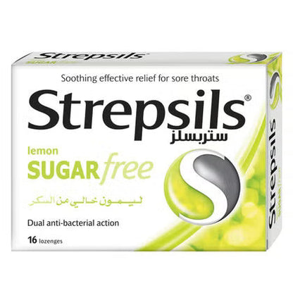 Strepsils Lemon Sugar Free Lozenges 16's Strepsils