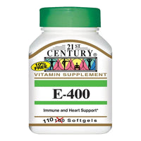 21St Century e-400 Vitamin E 400iu Softgel for Immune &