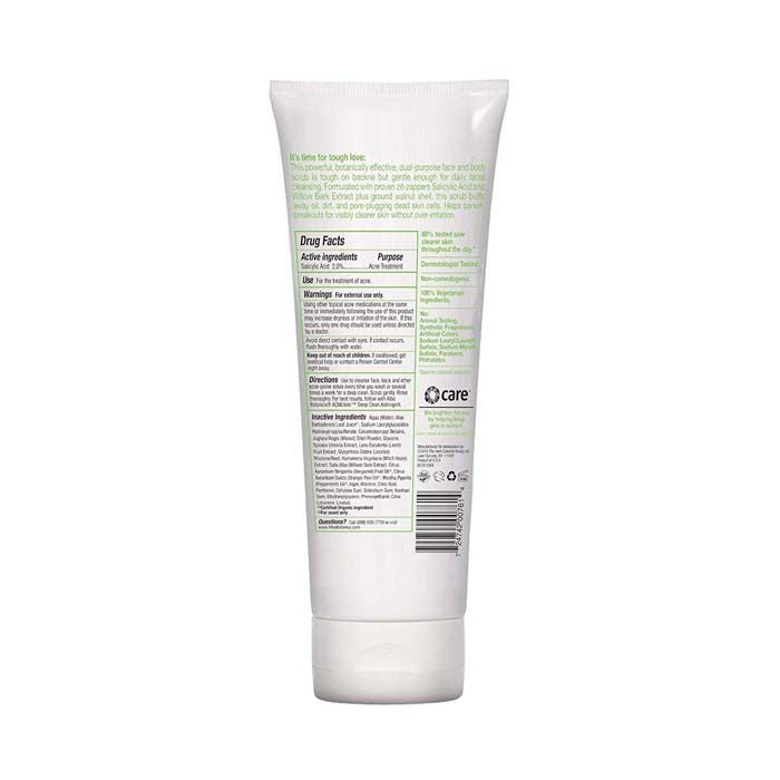 Alba Botanica Acnedote Face Body Scrub 8 Oz Alba