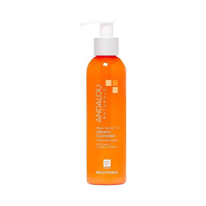 Andalou Naturals Brightening Meyer Lemon + C Creamy Cleanser, Illuminating Face Wash - 178ml Andalou Naturals