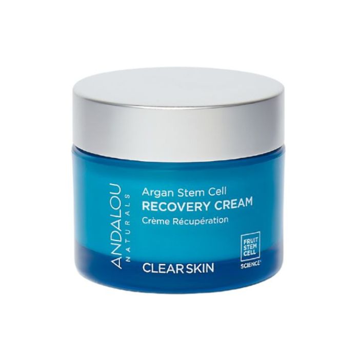 Andalou Naturals Clear Skin Beta Hydroxy Complex Recovery Cream Argan Stem Cell Moisturizer - 50ml Andalou Naturals