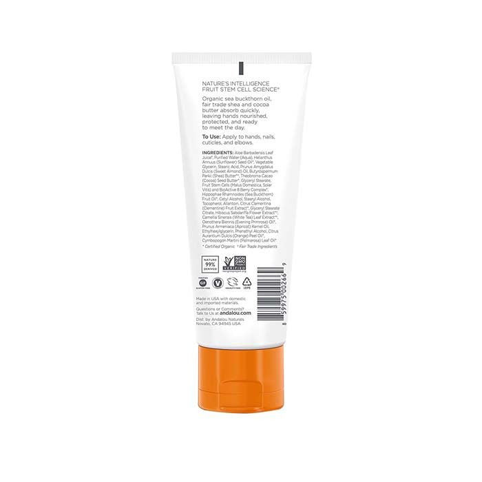 Andalou Naturals Clementine Hand Cream - 100 ml Andalou Naturals
