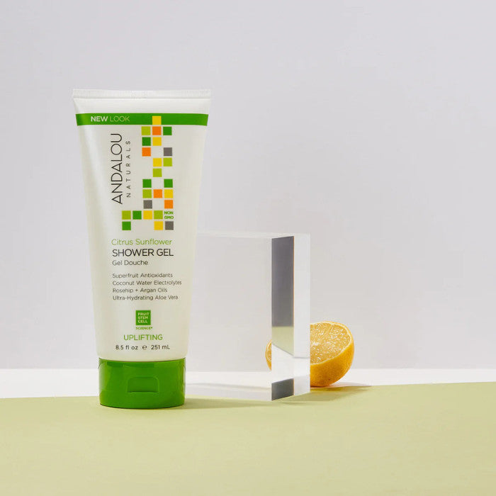 Andalou Naturals Citrus Verbena Uplifting Shower Gel, Energizing, - 251 ml Andalou Naturals