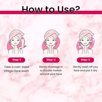 Ethiglo Skin Whitening Deep Cleansing Facial Foam 70g