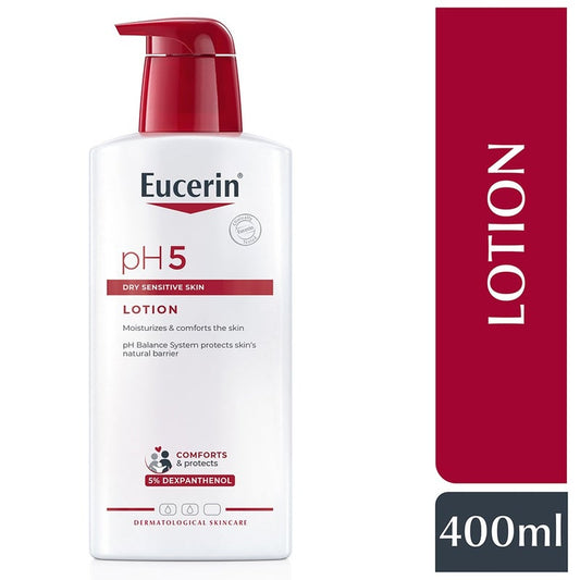 Eucerin pH5 Skin Protection Moisturizing Body Lotion For Allergy-prone, Dry & Sensitive Skin 400ml