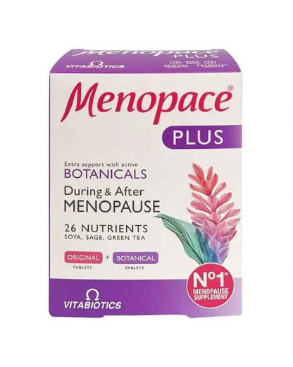 Vitabiotics Menopace Plus Tablets – During & After Menopause Support, 56 Tablets
