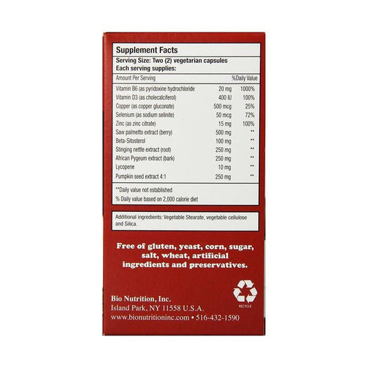 Bio Nutrition Prostate Wellness 60's Bio Nutrition