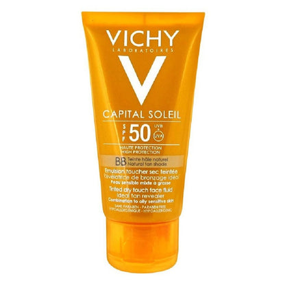 Vichy Capital Soleil BB Tinted SPF 50 Anti Shine Dry Touch Face Fluid Sunscreen 50ml