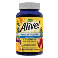 Alive 50+ Men's Multivitamin Gummies with Orchard Fruits &