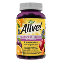Alive 50+ Women's Multivitamin Gummies with Orchard Fruits