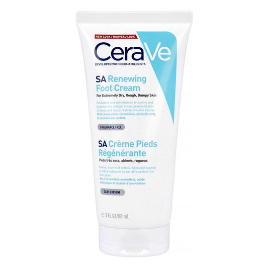 CeraVe SA Renewing Foot Cream With Salicylic Acid For Dry, Rough, Bumpy Skin 88ml