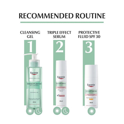 Eucerin Dermo Purifyer Post Blemish Anti-Mark SPF 30 Protective Fluid For Acne Prone Skin 50ml