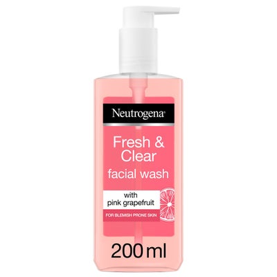 Neutrogena Fresh And Clear Facial Wash With Pink Grapefruit 200ml