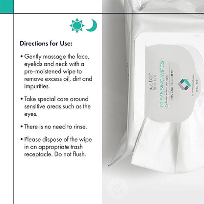 Obagi Medical On The Go Cleansing & Makeup Removing Wipes For Oily & Acne Prone Skin, Pack of 25's