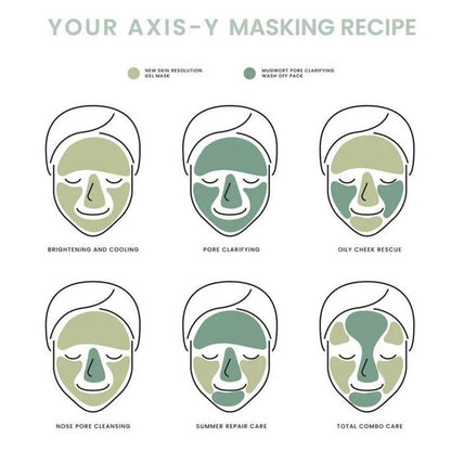 Axis-Y Mask Now Glow Later Wash Off Mask Duo Set - Gel Mask + Wash Off Pack 2*30ml