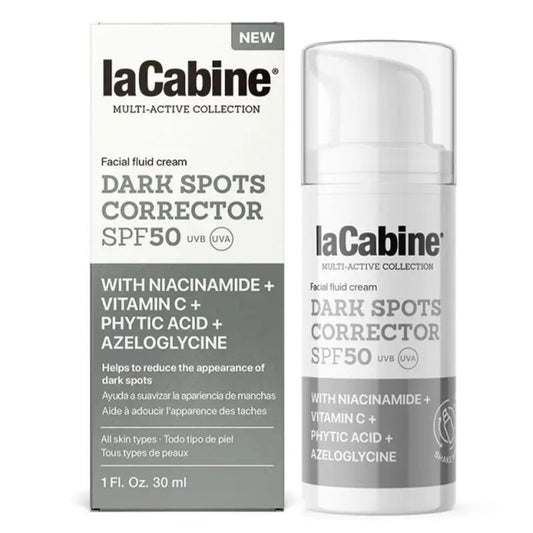 Lacabine Dark Spot Corrector Fluid Facial Cream With SPF 50, Niacinamide And Vitamin C For All Skin Types 30ml LaCabine