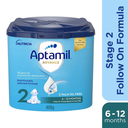 Aptamil Advance Stage 2 Palm Oil Free Infant Milk Formula For 6 To 12 Months 400g