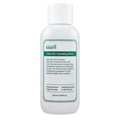 Dear Klairs Daily Skin Hydrating Water With Green Tea For Face & Body 500ml