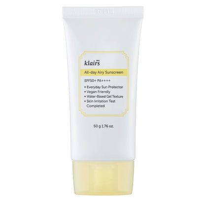 Dear Klairs All Day Airy SPF50+ & PA++++ Sunscreen For All Skin Types 50ml