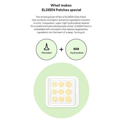 Eldeen Good Bye Blemishes Microdart Project Clear Patch, Pack of 9’s