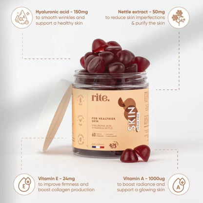 Rite Skin Gummies For Healthier Skin, Pack of 60's