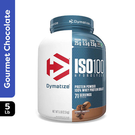 Dymatize ISO 100 Fast Absorbing Protein Powder, 100% Whey Protein Isolate, Fudge Brownie, 2.3kg