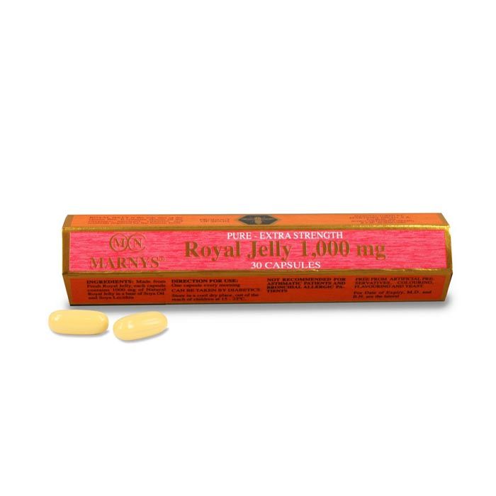 Marnys Royal Jelly 1000 mg 30 Capsules Marnys