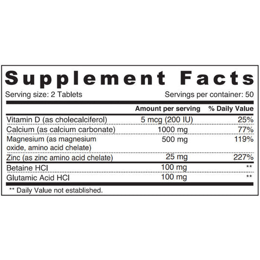 Sunshine Nutrition Calcium Magnesium Zinc With Vitamin D 100 Tablets Sunshine Nutrition