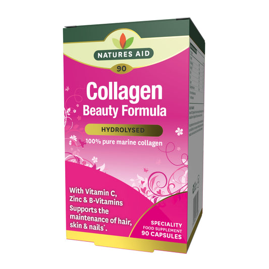 Natures Aid Collagen With Vitamin c Zinc & B-Vitamin 90 Vegetable capsules