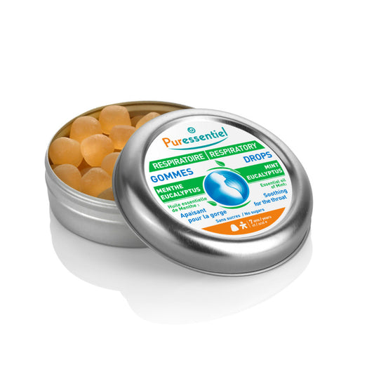 Puressentiel Respiratory Throat Drops Mint & Eucalyptus 20's Puressentiel