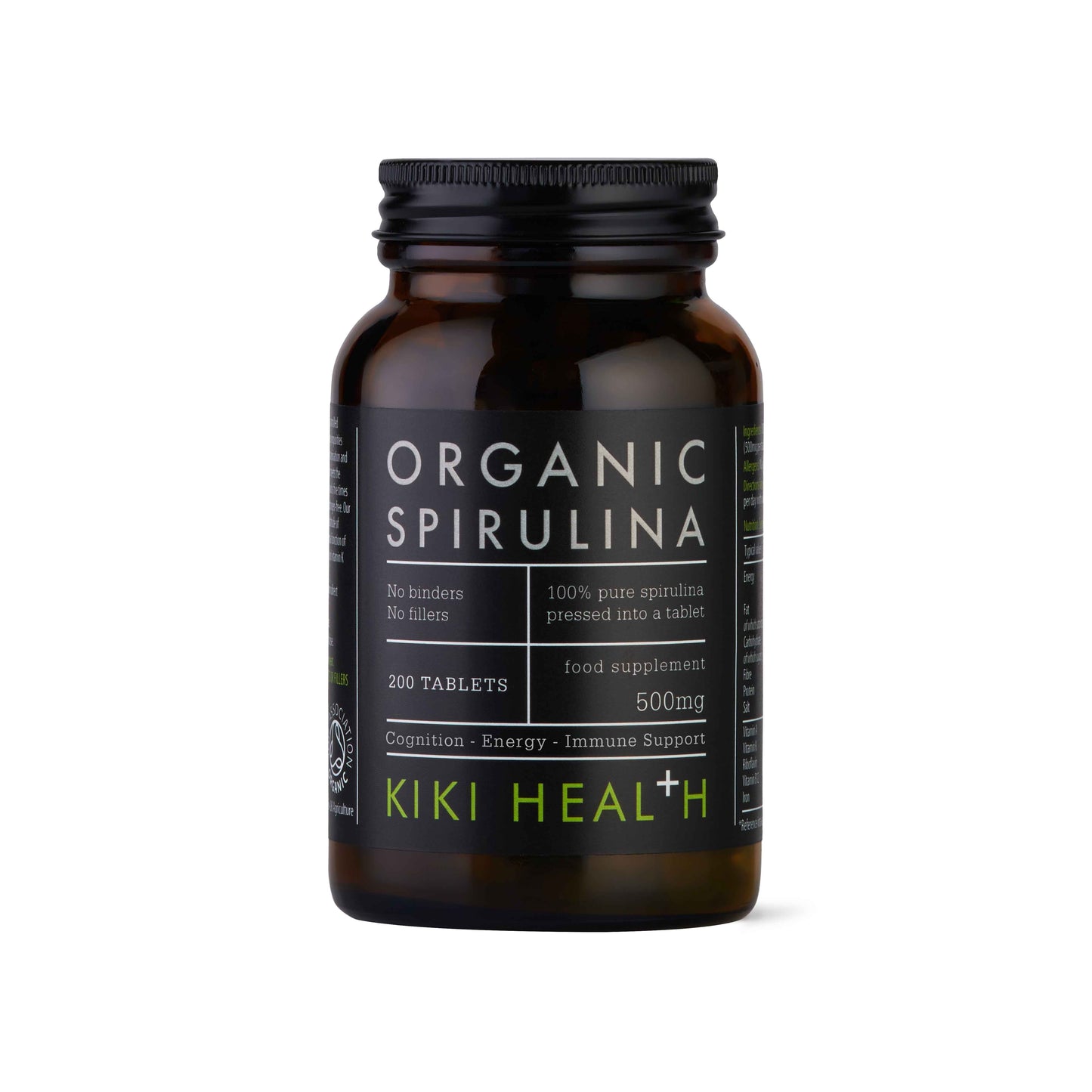KIKI Health Organic Spirulina - 200 Tablets KIKI Health