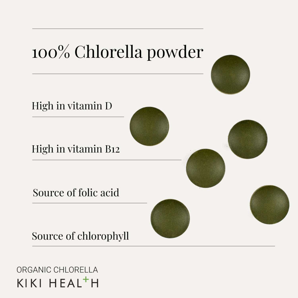 KIKI Health Organic Chlorella - 200 Tablets KIKI Health