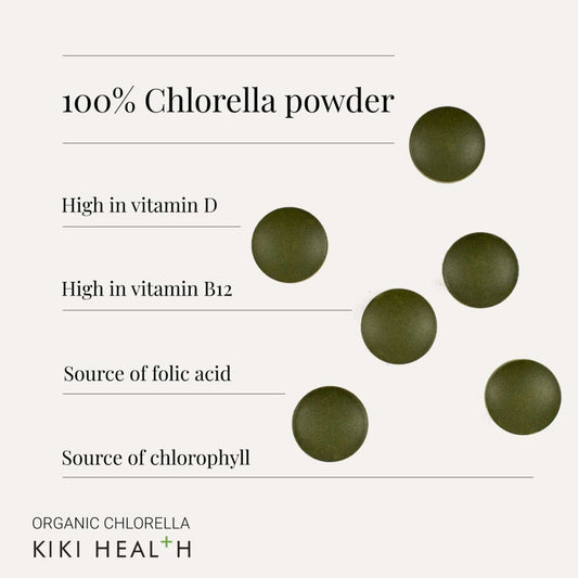 KIKI Health Organic Chlorella - 200 Tablets KIKI Health
