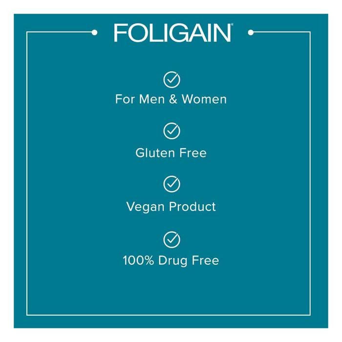 Foligain Stimulating Supplement For Thinning Hair Men & Women - 60 Capsules FOLIGAIN