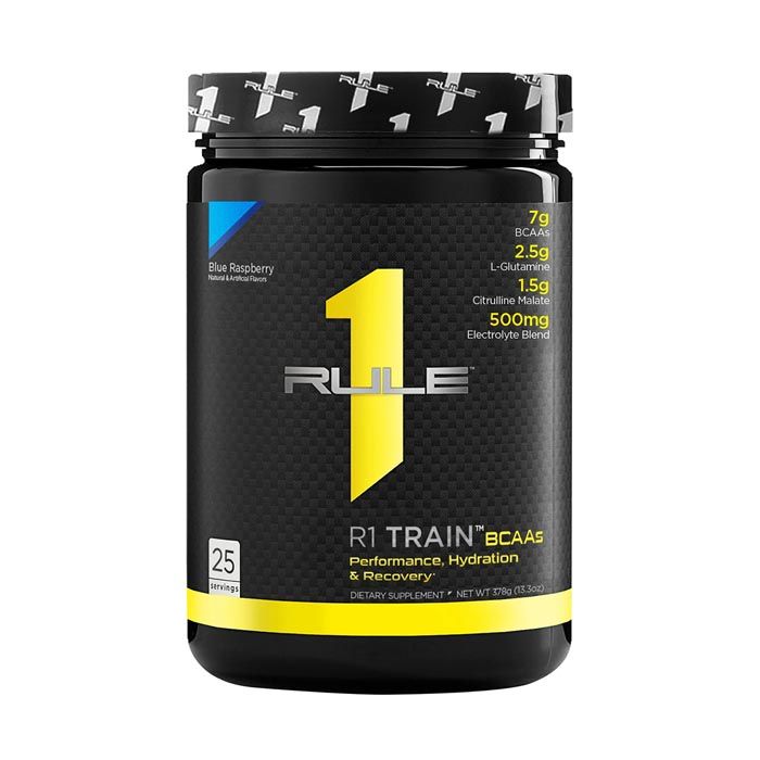 RULE 1 Train BCAAs Blue Raspberry 25 Servings - 378 gm RULE 1