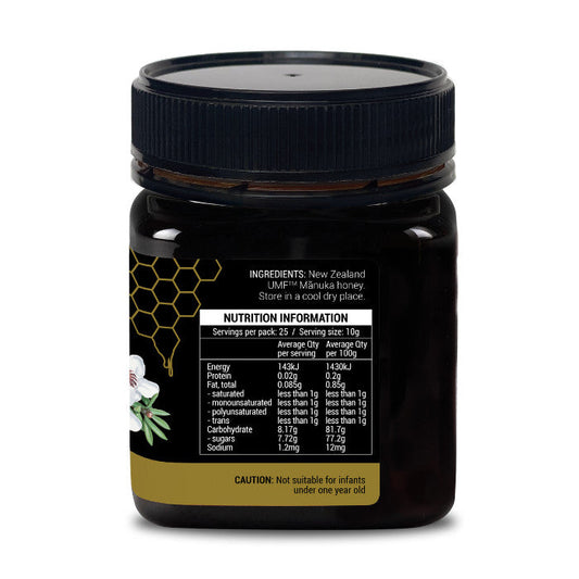 NZ Health UMF 20+ Manuka Honey Rare Potent Natural Honey for Immunity Digestion & Stomach Healing – 250g NZ Health