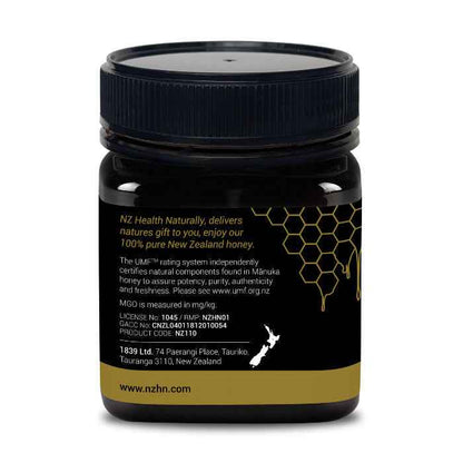 NZ Health UMF 20+ Manuka Honey Rare Potent Natural Honey for Immunity Digestion & Stomach Healing – 250g