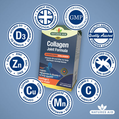 Natures Aid Collagen Joint Formula 60's Capsules