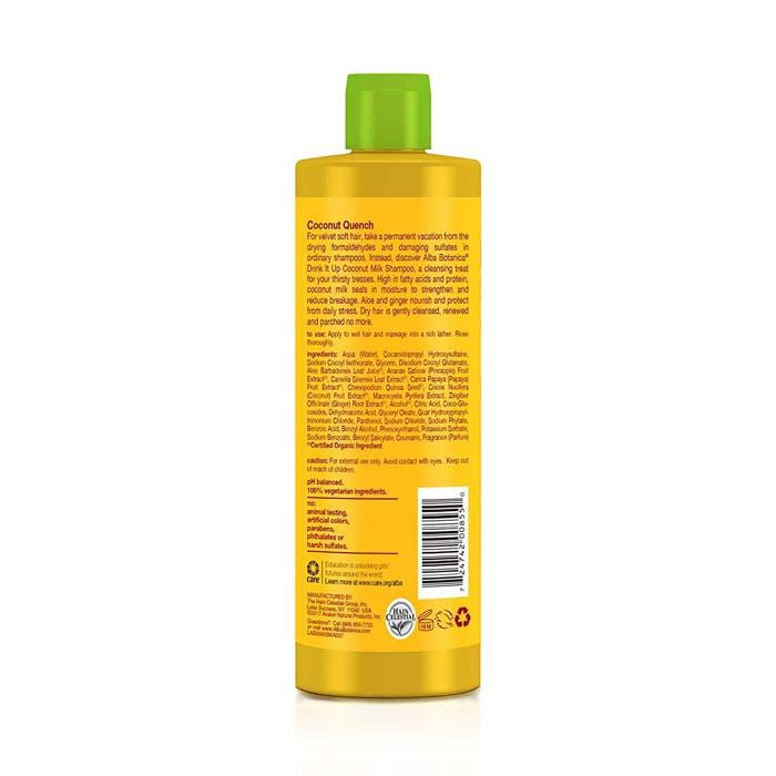 Alba Hawain Drink It Up Coconut Milk Shampoo 355 ml Alba