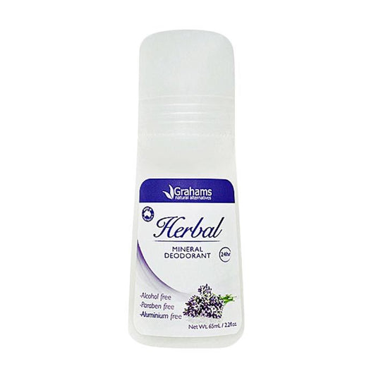 Grahams Natural Mineral Deodorant Herbal - 65ml Grahams