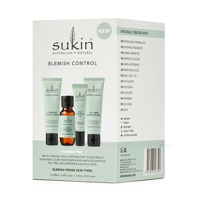 Sukin Blemish Control 4 Step Blemish Prone Skin Types Sukin