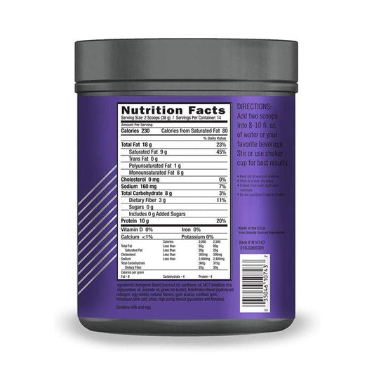 Ketoscience Ketogenic Meal Shake Natural Vanilla 14 Servings 532g