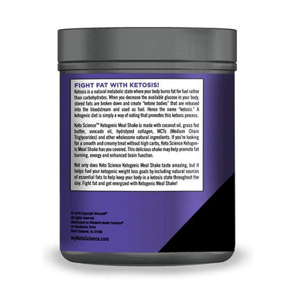 Ketoscience Ketogenic Meal Shake Natural Vanilla 14 Servings 532g