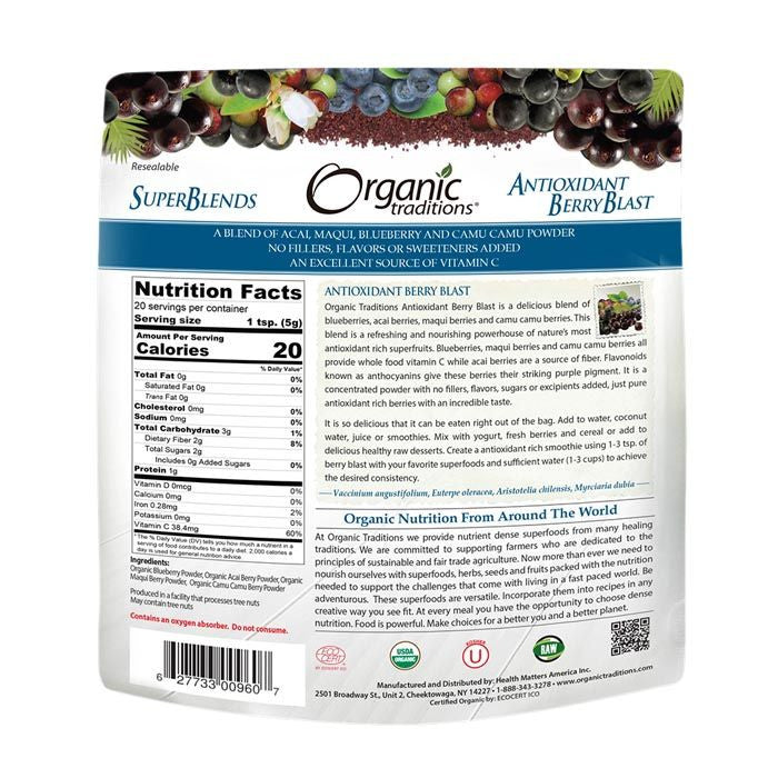 Organic Traditions Antioxidant Berry Blast 100 g Organic Traditions