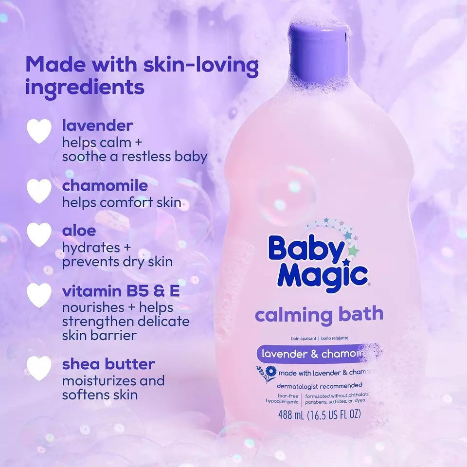 Baby Magic Lavender & Chamomile Calming Bath - 488ml Baby Magic