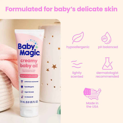 Baby magic creamy baby oil original scent - 254ml