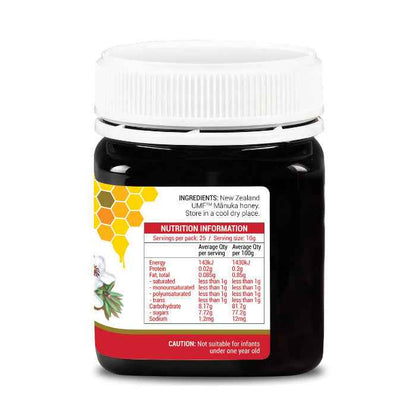 NZ Health UMF 7+ Manuka Honey Natural Antibacterial Support & No Additives – 250g