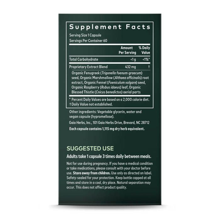 Gaia Herbs Lactation Support - 60 Capsules Gaia Herbs