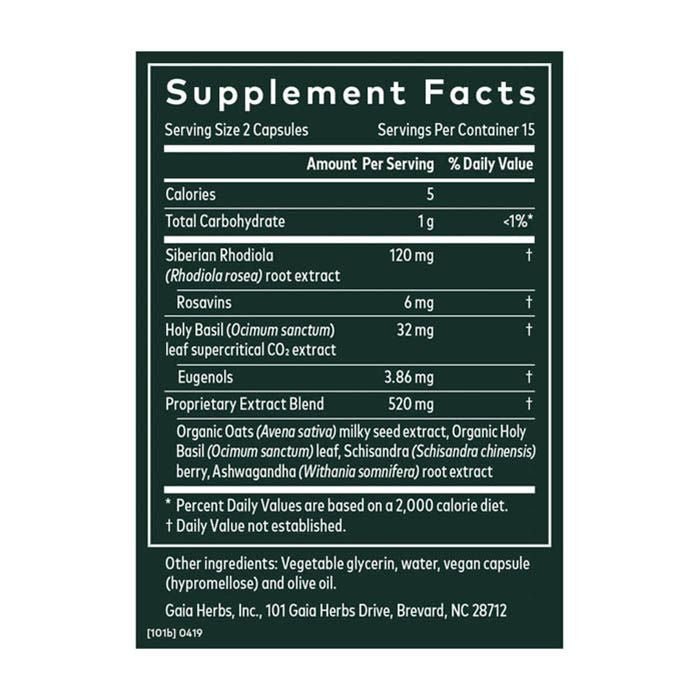Gaia Herbs Stress Response - 30 Capsules Gaia Herbs